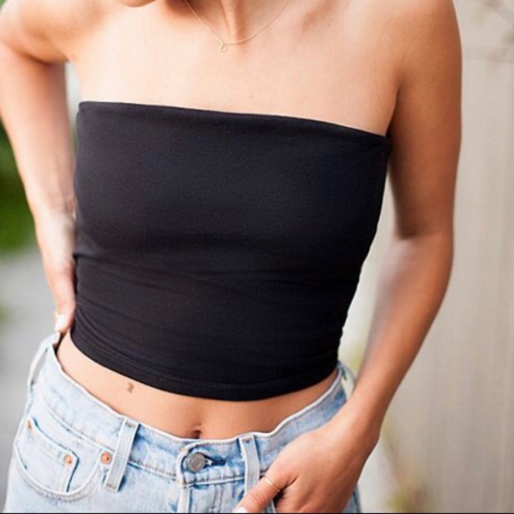Tube top crop top XS urban outfitters silence